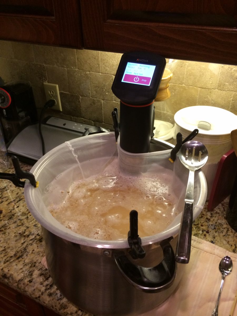 Note that I have the bag wrapped close to the IC, which may have blocked the pump slightly.