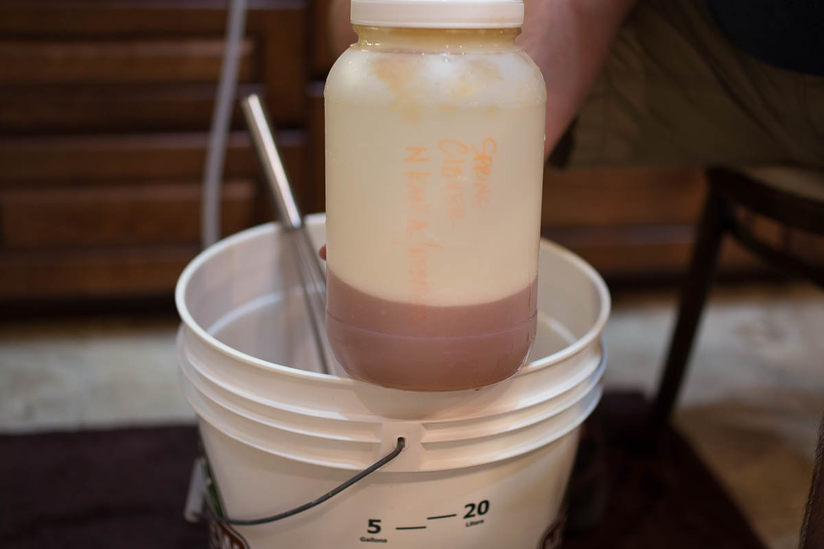 clean out the honey jug